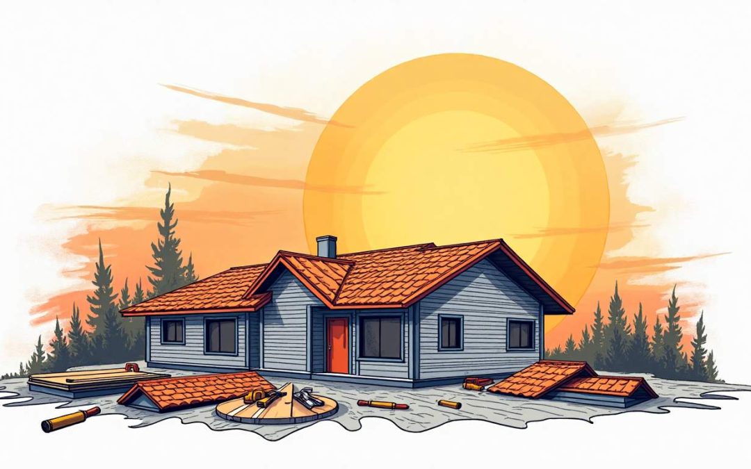 An innovative roofing project in progress