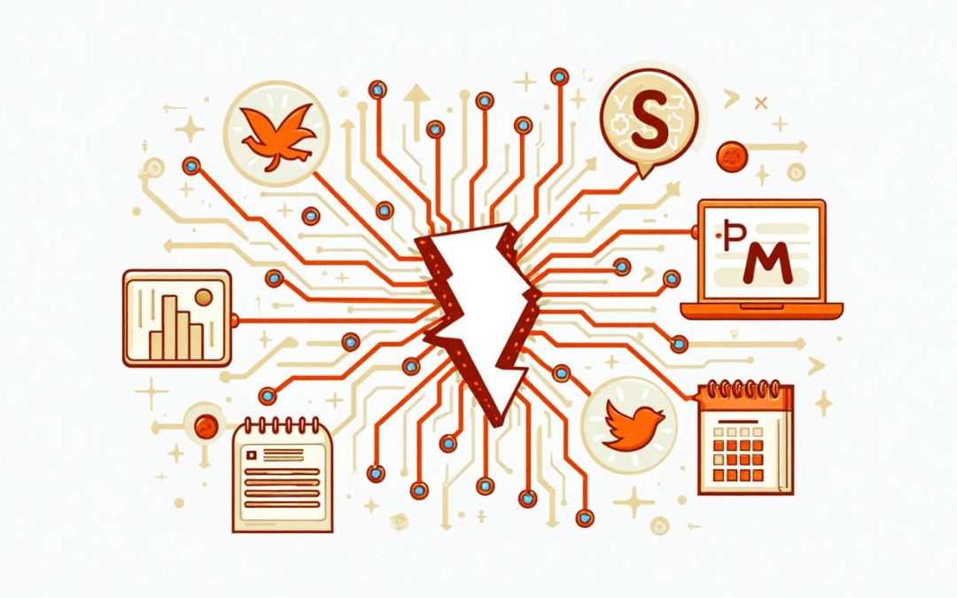 An electrical circuit board with a prominent broken connection symbolizing the marketing mistake