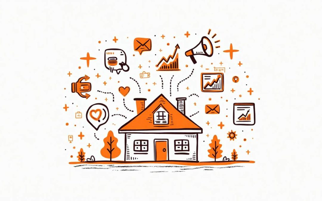 An abstract representation of a home service provider reclaiming control over their marketing